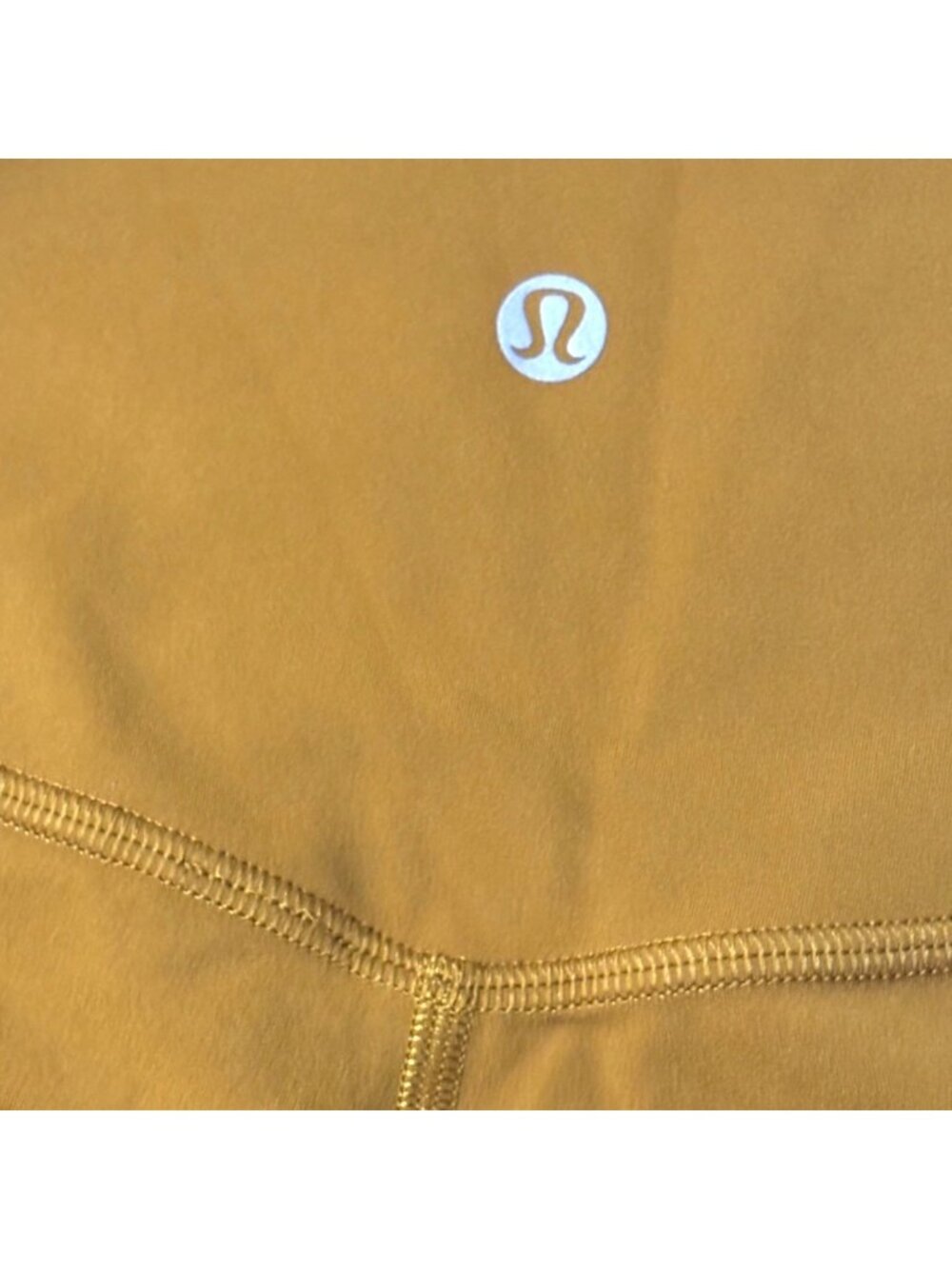 Like New Lululemon Align High-Rise Shorts 8" Gold Spice Nulu Biker Style Yoga 2 - Picture 7 of 9